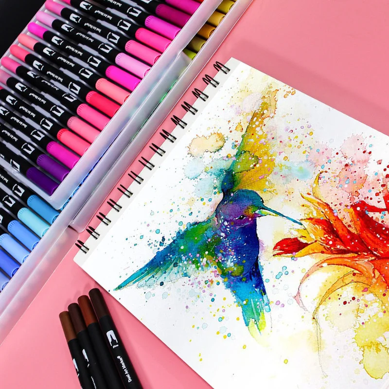 36/48/60/72/100/120 Colors FineLiner Drawing Painting Art Markers Pen Watercolor Dual Tip Brush Pen Calligraphy School Supplies
36/48/60/72/100/120 Colors FineLiner Drawing Painting Art Markers Pen Watercolor Dual Tip Brush Pen Calligraphy School Supplies