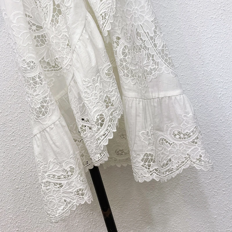 Spring and autumn cotton hollowed out irregular dress seaside holiday Fairy Dress
Spring and autumn cotton hollowed out irregular dress seaside holiday Fairy Dress