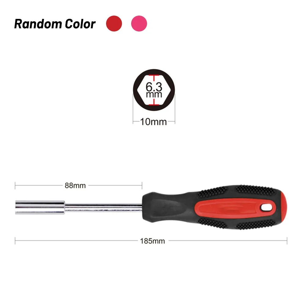 1/4 Inch 6.35mm Head Screwdriver Handle Hex Drive Red Magnetic Bit Holder Screwdriver Spinner Handle Bit-Holder Ratchet Socket
1/4 Inch 6.35mm Head Screwdriver Handle Hex Drive Red Magnetic Bit Holder Screwdriver Spinner Handle Bit-Holder Ratchet Socket