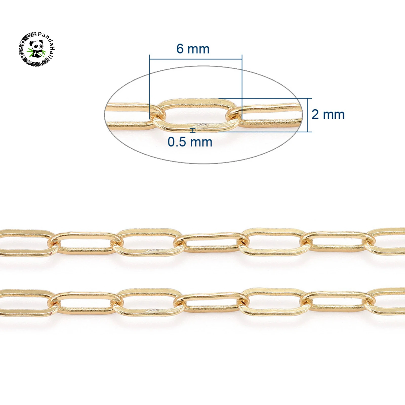 5m/Roll 6x2x0.5mm Soldered Brass Paperclip Chains Flat Oval Drawn Elongated Cable Chains Real 18K Gold Plated
5m/Roll 6x2x0.5mm Soldered Brass Paperclip Chains Flat Oval Drawn Elongated Cable Chains Real 18K Gold Plated