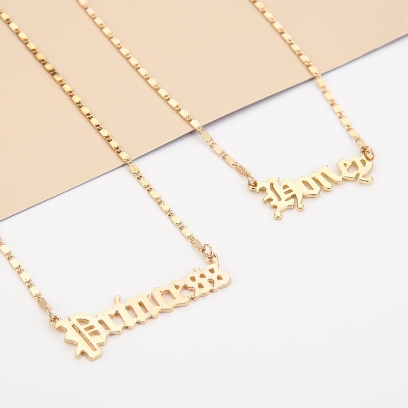 High Quality 2020 New Fashion Jewelry Gold Babygirl Letter Necklace Name Pendants Lovely Gift for the Mom
High Quality 2020 New Fashion Jewelry Gold Babygirl Letter Necklace Name Pendants Lovely Gift for the Mom