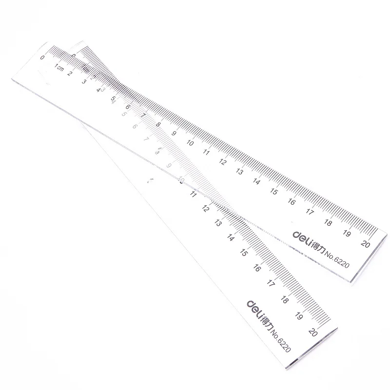 Deli 20cm Transparent Plastic Straight Ruler Measuring Scale Rule Art Drawing Tools Stationery Sotre Office School Supplies
Deli 20cm Transparent Plastic Straight Ruler Measuring Scale Rule Art Drawing Tools Stationery Sotre Office School Supplies