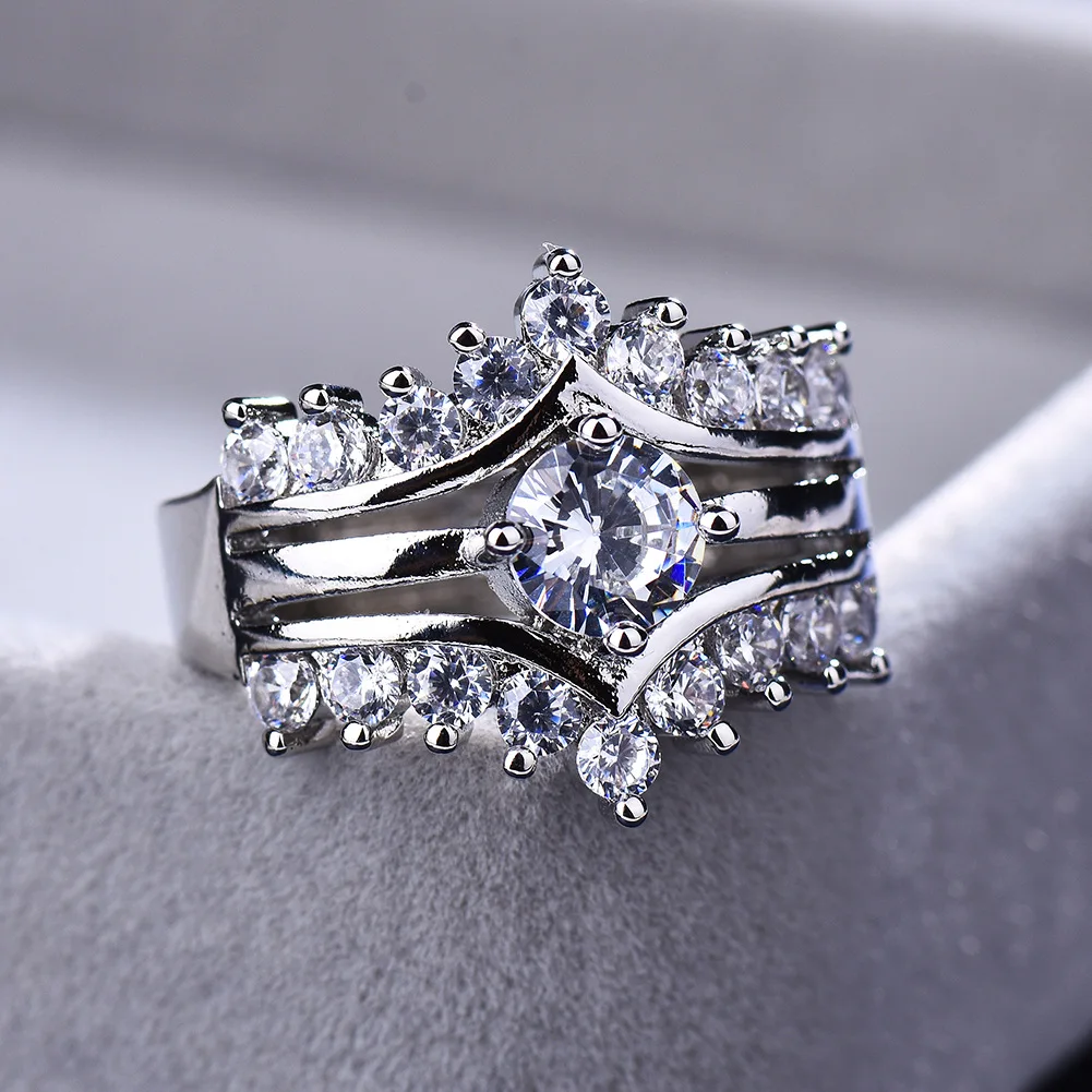 Shiny AAA Zircon Women Ring Fashion Simple Wedding Engagement Ring Bride Party Jewelry Gifts gemstone ring 925 anillos silver
Shiny AAA Zircon Women Ring Fashion Simple Wedding Engagement Ring Bride Party Jewelry Gifts gemstone ring 925 anillos silver