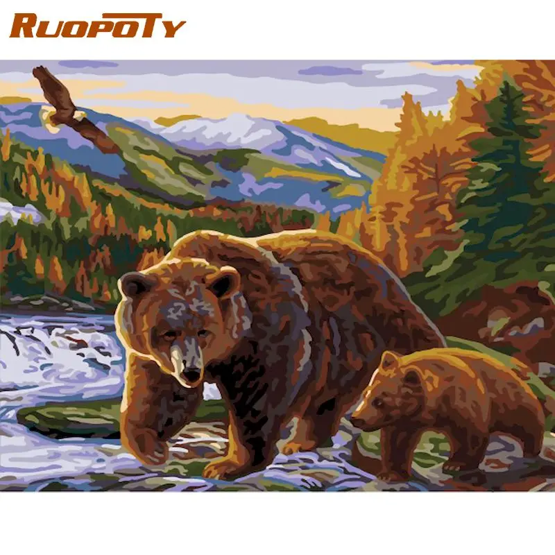 RUOPOTY Paint By Numbers Kit For Adults Children Two Bear On Snow Mountain Animal Picture By Number Handmade Home Wall Photo
RUOPOTY Paint By Numbers Kit For Adults Children Two Bear On Snow Mountain Animal Picture By Number Handmade Home Wall Photo
