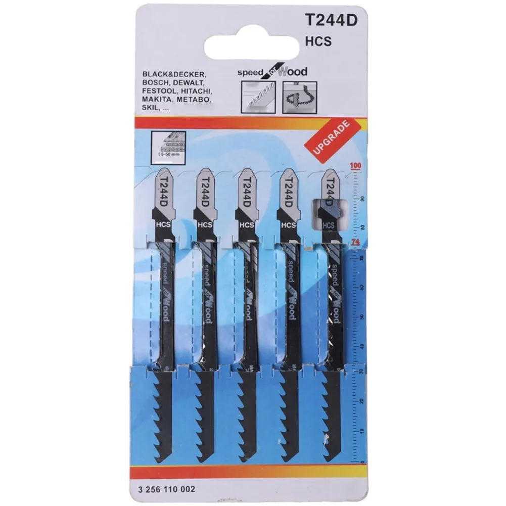 10Pcs 100mm HCS Jig Saw Blades T244D For High Speed Wood Board Plastic Cutting For Wood/ Board/Plastic Cutting
10Pcs 100mm HCS Jig Saw Blades T244D For High Speed Wood Board Plastic Cutting For Wood/ Board/Plastic Cutting