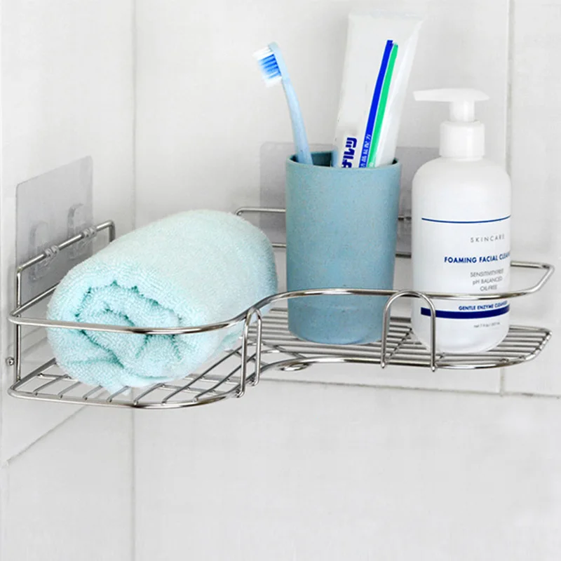 'The Best' Bathroom Corner Shower Rack Stainless Steel Triangular Shampoo Soap Storage Shelves 889
'The Best' Bathroom Corner Shower Rack Stainless Steel Triangular Shampoo Soap Storage Shelves 889