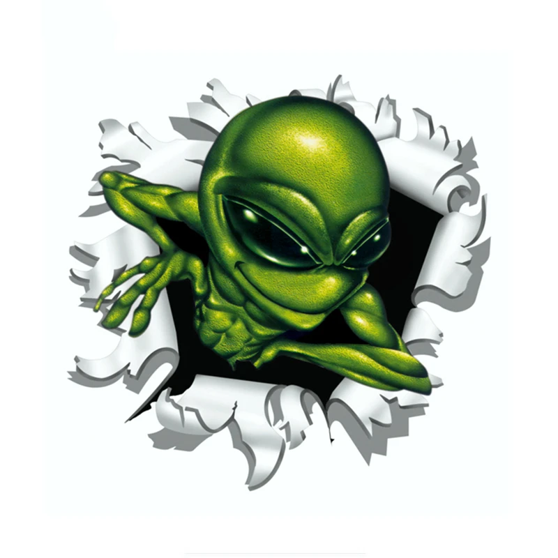 Personality Creative Motorcecly Car Sticker 3D Ripped Torn Bullet Hole Design Motive Green Alien Vinyl Decal for Laptop,15*15cm
Personality Creative Motorcecly Car Sticker 3D Ripped Torn Bullet Hole Design Motive Green Alien Vinyl Decal for Laptop,15*15cm