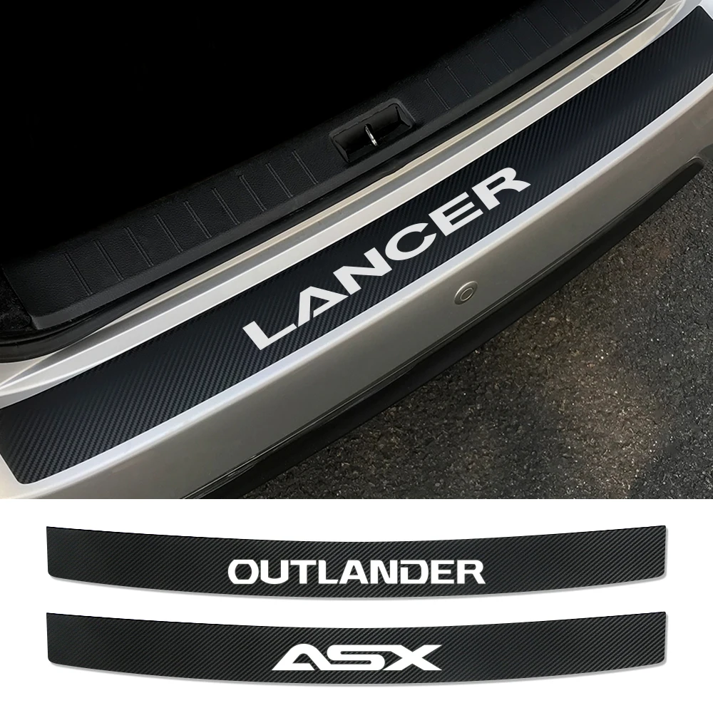 Защитные наклейки на задний бампер для Mitsubishi Lancer 10 3 9 EX Outlander ASX L200 Аксессуары