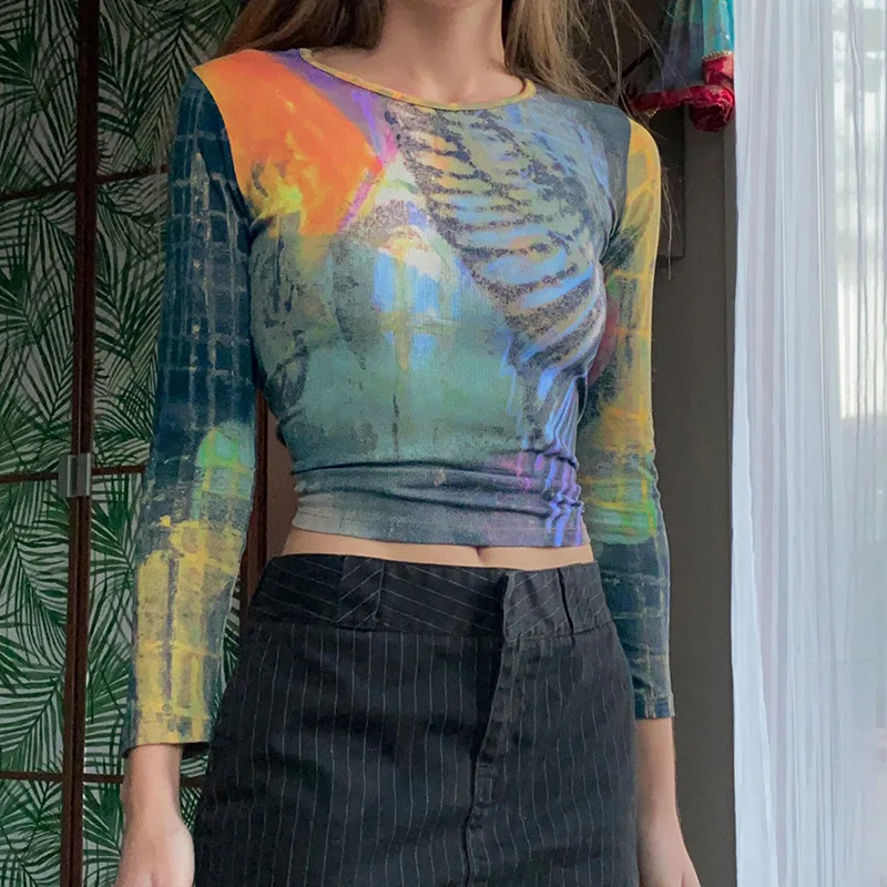 Women's Fall 2021 vintage tie-dye print cropped cropped cropped cropped cropped cropped top
Women's Fall 2021 vintage tie-dye print cropped cropped cropped cropped cropped cropped top