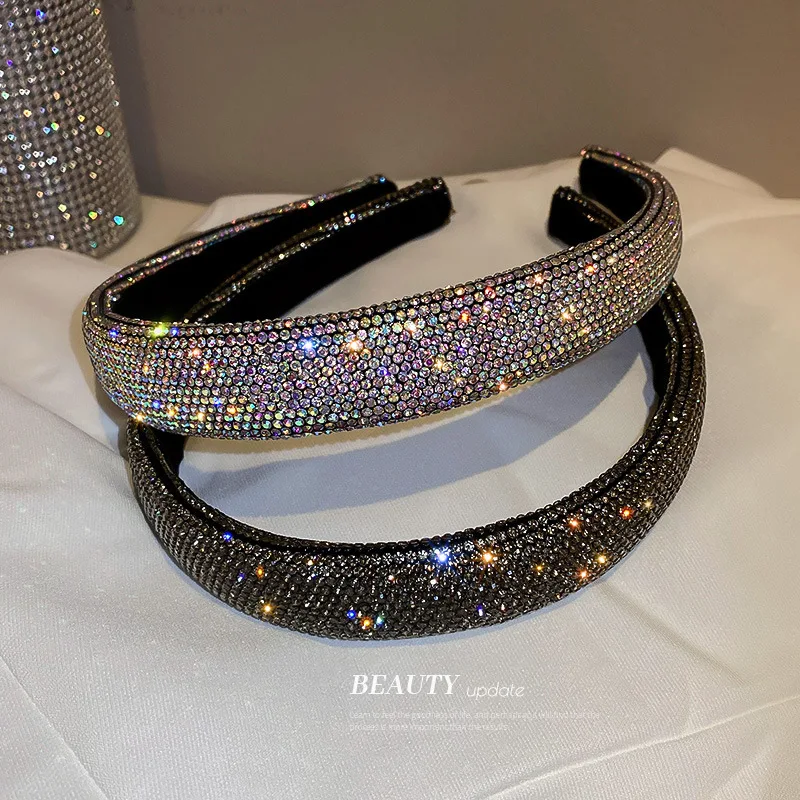 European And American Simple, Personalized, Fashionable Versatile All Over Drill Super Flash Color Pressure Hair Hoop
European And American Simple, Personalized, Fashionable Versatile All Over Drill Super Flash Color Pressure Hair Hoop