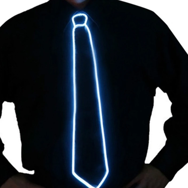 LED EL Wire Glowing Necktie Neon Flashing Light Up Tie Cosplay Evening Party
LED EL Wire Glowing Necktie Neon Flashing Light Up Tie Cosplay Evening Party