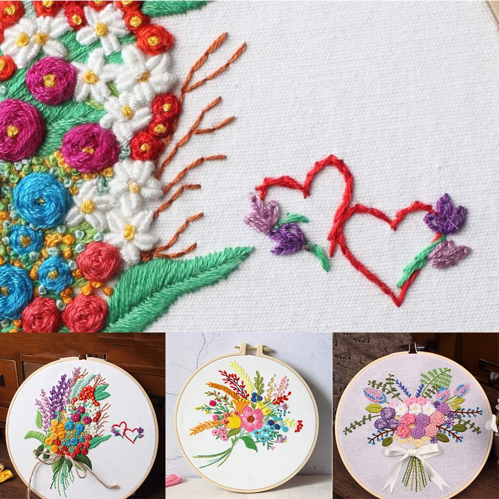DIY Embroidery Sit Flowers Pattern DIY Cross Stitch Kit For Beginner Handmade Craft Set Sewing Embroidery Set Needlework Tools
DIY Embroidery Sit Flowers Pattern DIY Cross Stitch Kit For Beginner Handmade Craft Set Sewing Embroidery Set Needlework Tools