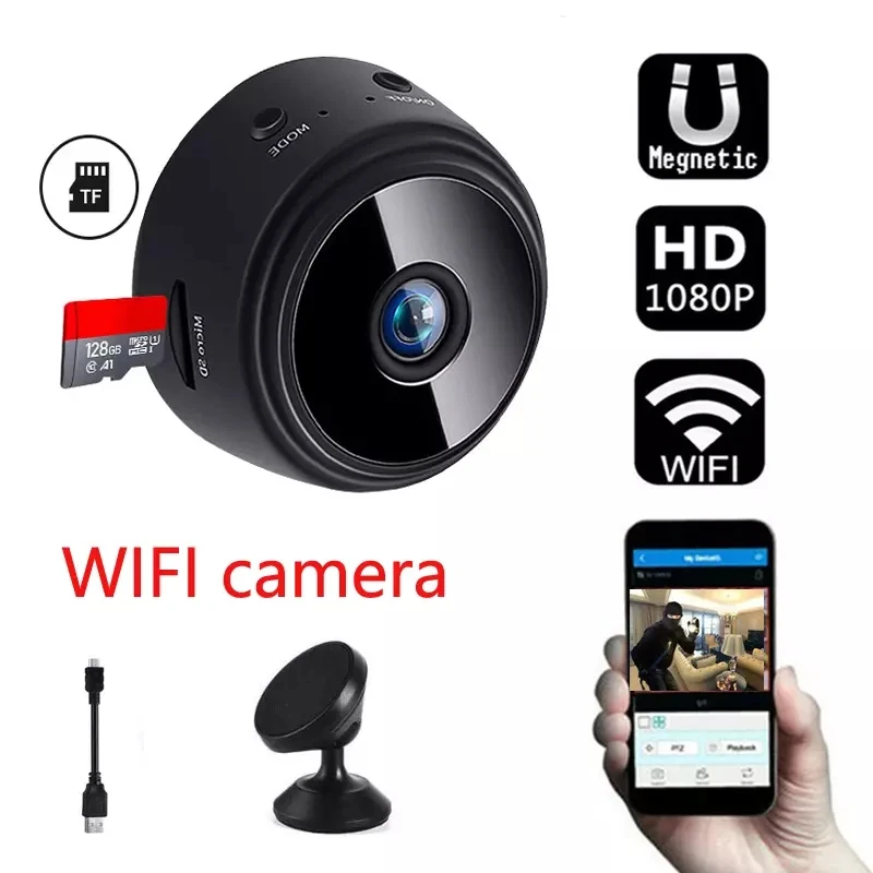 

1080P HD IP Mini Camera Security Remote Control Night Vision Mobile Detection Video Surveillance Wifi Camera Cid Den Camera