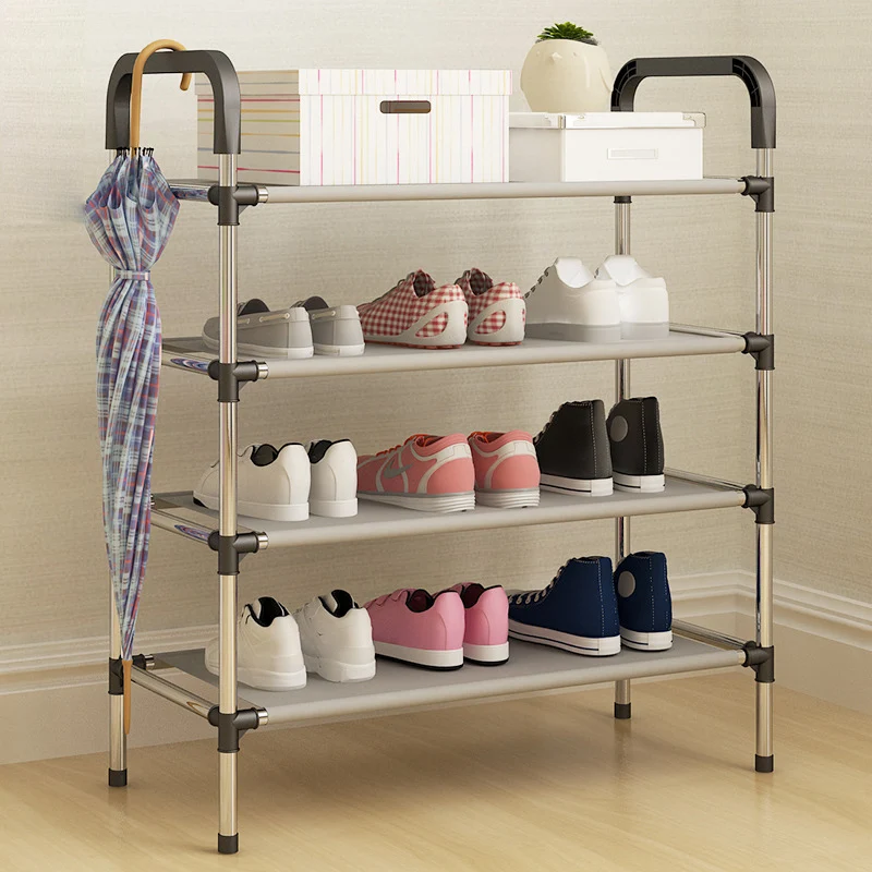 Shoe Rack Metal Standing Shoe Rack DIY Shoes Storage Shelf Home Organizer Accessories shoe rack 3/4/5 Tiers 
Shoe Rack Metal Standing Shoe Rack DIY Shoes Storage Shelf Home Organizer Accessories shoe rack 3/4/5 Tiers