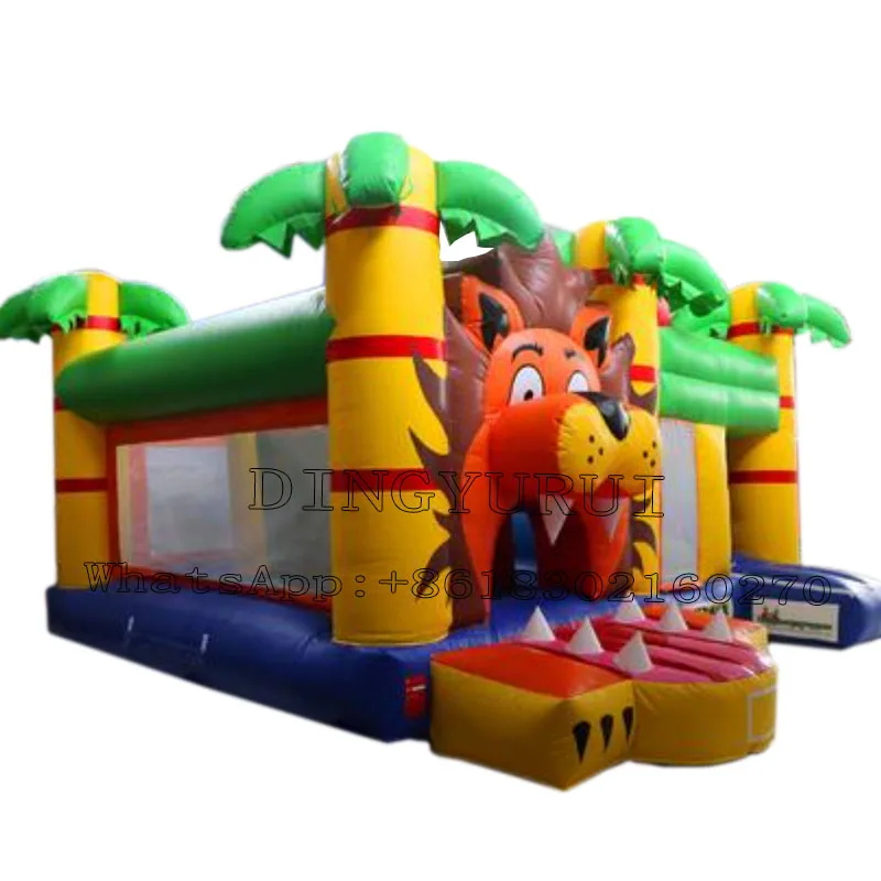 PVC Inflatable Bounce Playground Trampoline Combo Theme Park with Lion Character
PVC Inflatable Bounce Playground Trampoline Combo Theme Park with Lion Character