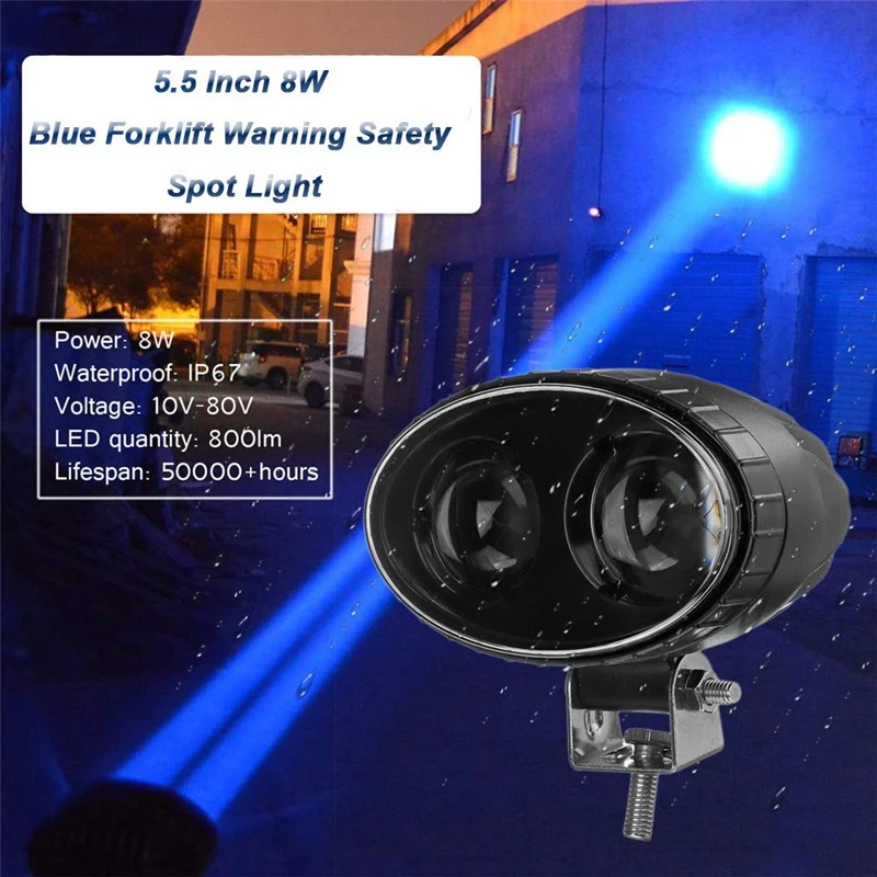 Forklift Safety Led Light 5.5 Inch 8W LED Warning Lamp Warehouse Pedestrian Spotlight Driving Work Lights for Fork Truck Securit
Forklift Safety Led Light 5.5 Inch 8W LED Warning Lamp Warehouse Pedestrian Spotlight Driving Work Lights for Fork Truck Securit