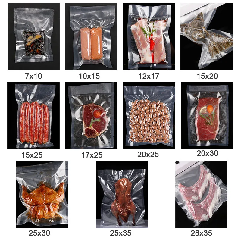100PCS/LOT Kitchen Food Vacuum Sealer Bag for Food Vacuum Sealer Packing Machine Food Storage Bag
100PCS/LOT Kitchen Food Vacuum Sealer Bag for Food Vacuum Sealer Packing Machine Food Storage Bag