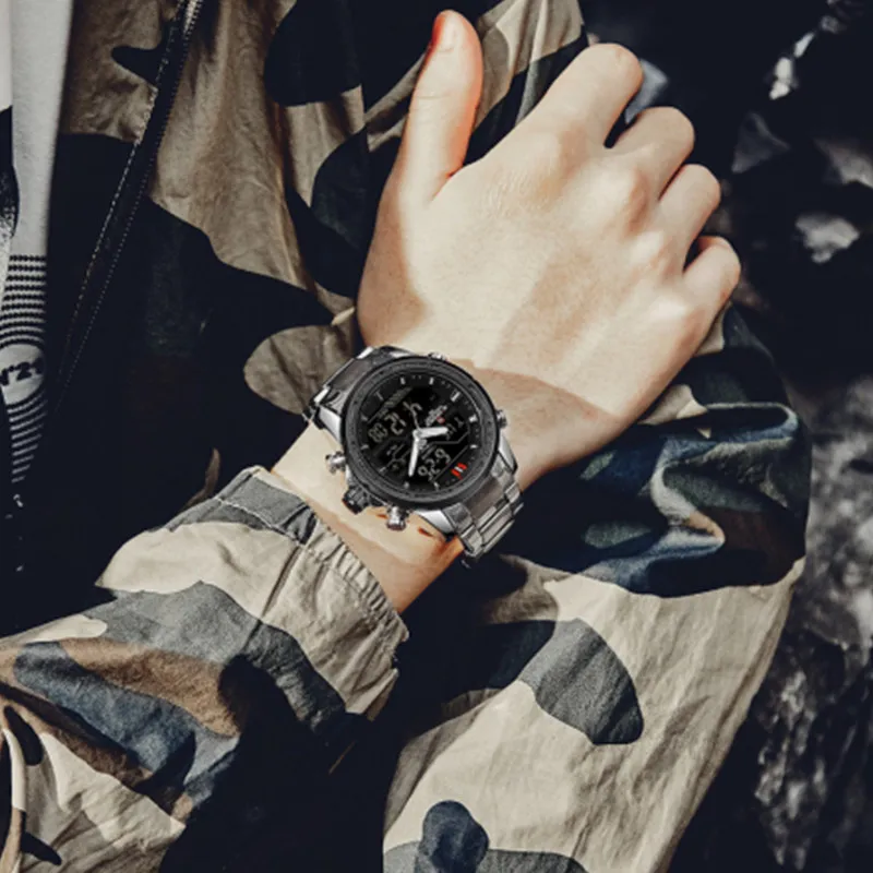 NAVIFORCE New Fashion Dual Display Luxury Watches For Men Military Sport Waterproof Man Watch Quartz Male Clock Relogio Masculin
NAVIFORCE New Fashion Dual Display Luxury Watches For Men Military Sport Waterproof Man Watch Quartz Male Clock Relogio Masculin