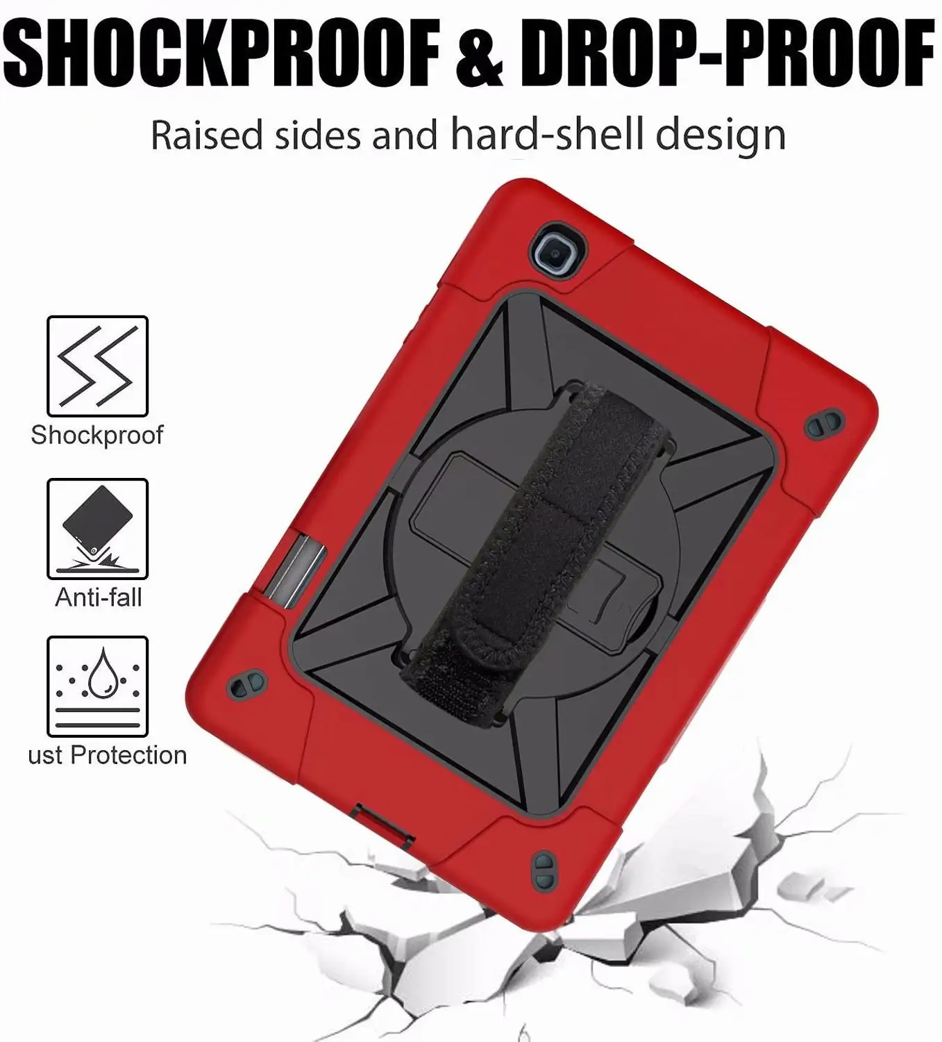 Samsung Galaxy Tab S6 Lite 10.4 2020 SM-P610 P615 shoulder strap assembled heavy armor case wristband 360 rotating bracket cover
Samsung Galaxy Tab S6 Lite 10.4 2020 SM-P610 P615 shoulder strap assembled heavy armor case wristband 360 rotating bracket cover