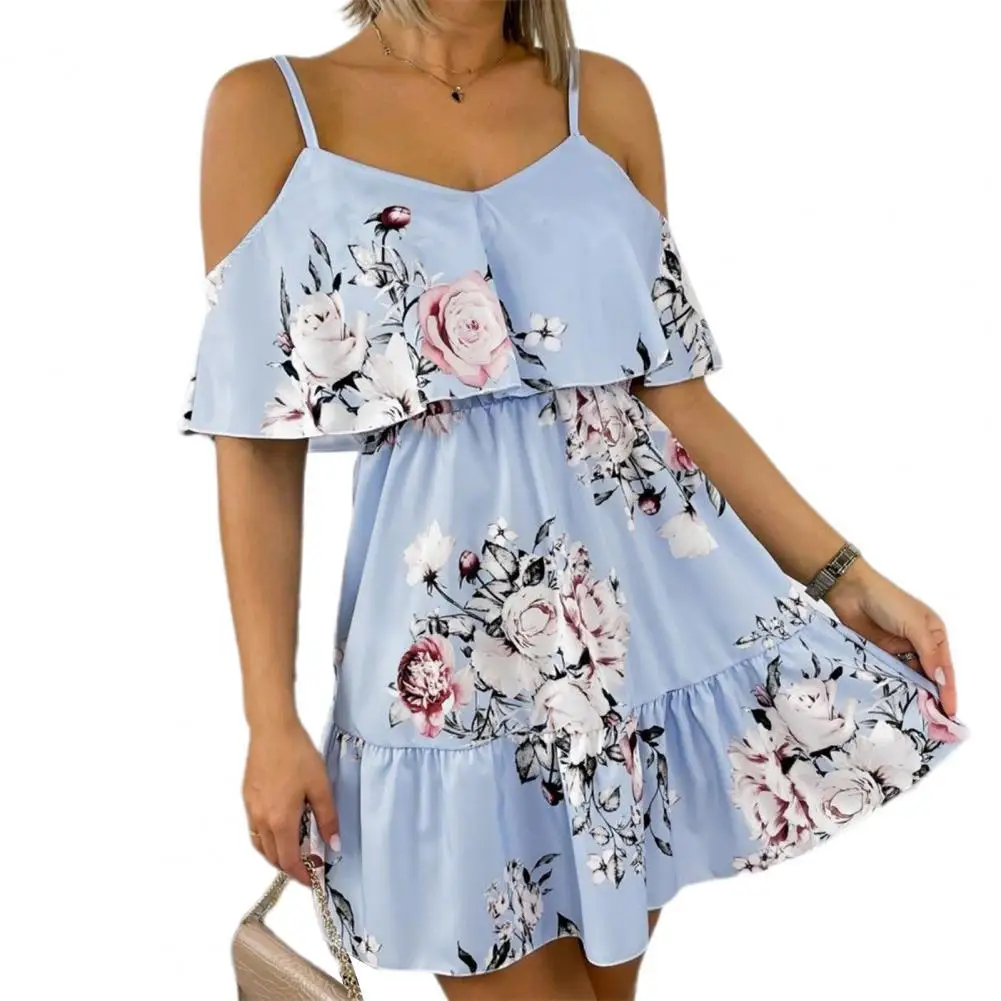 Women Dress V-neck Large Hemline Comfortable Casual Ruffled Large Flounce Hemline Beach Dress for Dating Summer clothes платье
Women Dress V-neck Large Hemline Comfortable Casual Ruffled Large Flounce Hemline Beach Dress for Dating Summer clothes платье