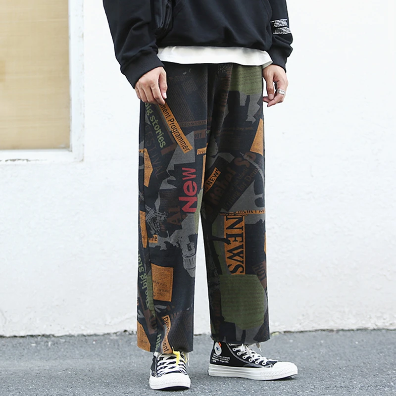 2021, men's wide leg jeans, men's straight leg pants, newspaper print jeans, men's stretch jeans, stretch waist, fashion loose j 
2021, men's wide leg jeans, men's straight leg pants, newspaper print jeans, men's stretch jeans, stretch waist, fashion loose j