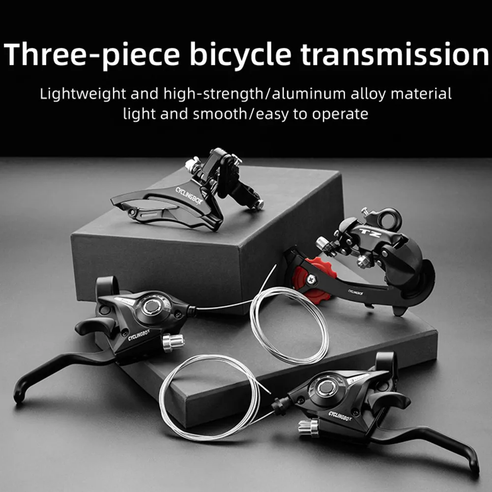 MTB Bike Aluminum Alloy Shifter 3*7 Speed Mountain Bicycle Brake Lever Shifters Front Rear Derailleur Gear Shift Kit For 22.2mm
MTB Bike Aluminum Alloy Shifter 3*7 Speed Mountain Bicycle Brake Lever Shifters Front Rear Derailleur Gear Shift Kit For 22.2mm