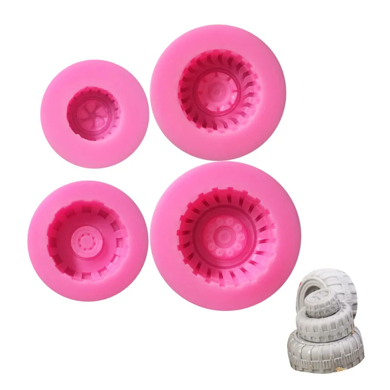 4Pcs Silicone Tires Wheel Fondant Cake Molds Chocolate Cookies DIY Mould Bakeware Sugarcraft Decorating Tools Kitchen Baking
4Pcs Silicone Tires Wheel Fondant Cake Molds Chocolate Cookies DIY Mould Bakeware Sugarcraft Decorating Tools Kitchen Baking