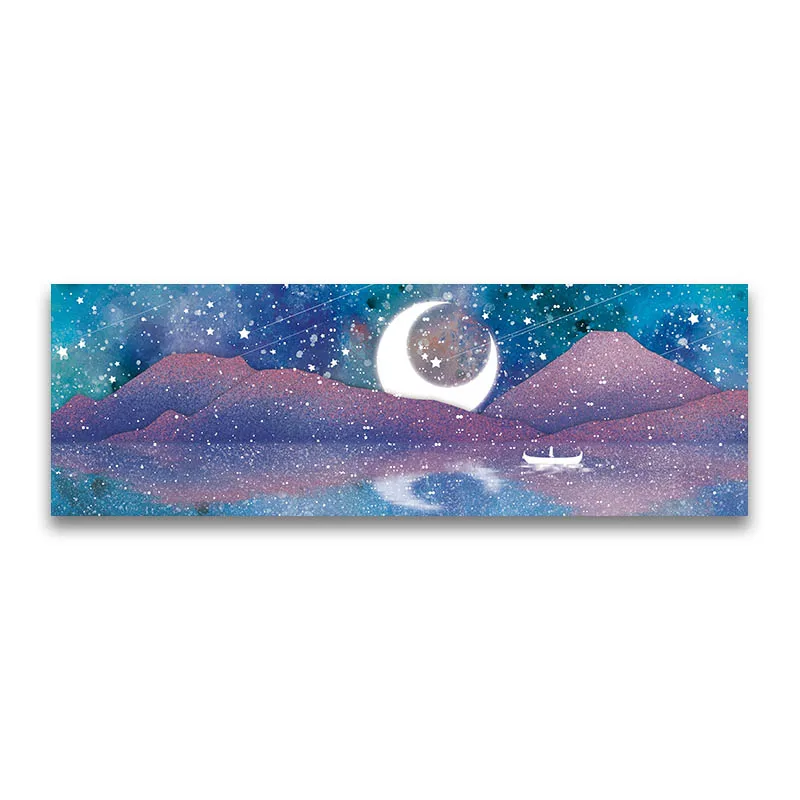 Canvas painting sleeping Girl Moon mountain scenery star Children's Room Bedroom decorative Painting
Canvas painting sleeping Girl Moon mountain scenery star Children's Room Bedroom decorative Painting