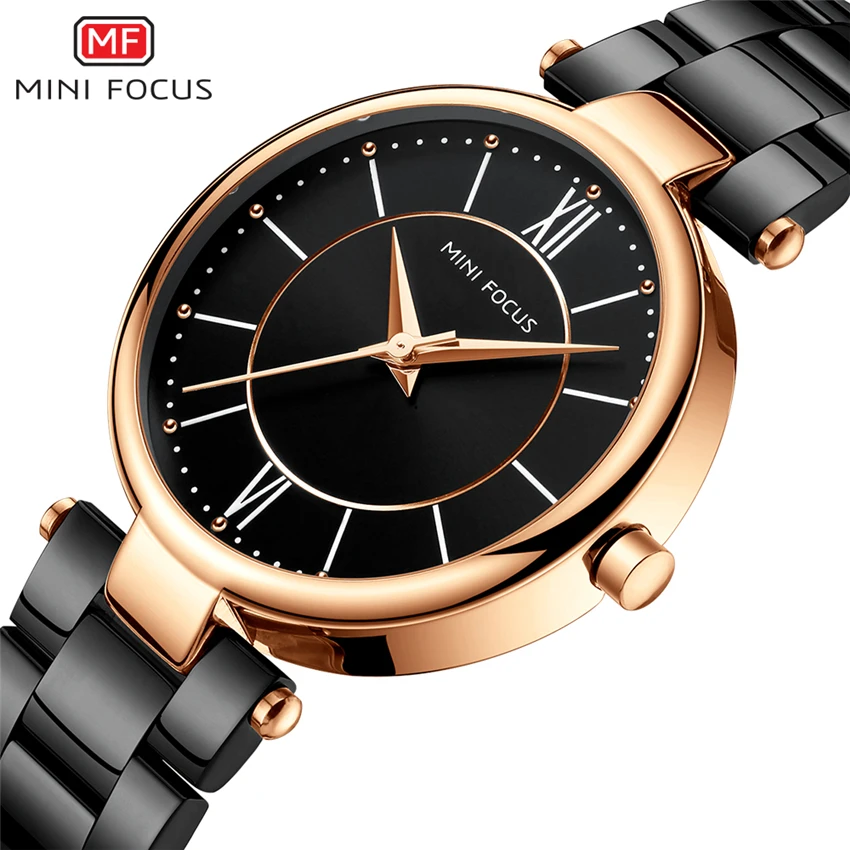 MINI FOCUS Ladies Watch For Women Luxury Brand Quartz Waterproof Reloj Mujer Relogio Feminino Montre Femme Black Stainless Steel
MINI FOCUS Ladies Watch For Women Luxury Brand Quartz Waterproof Reloj Mujer Relogio Feminino Montre Femme Black Stainless Steel