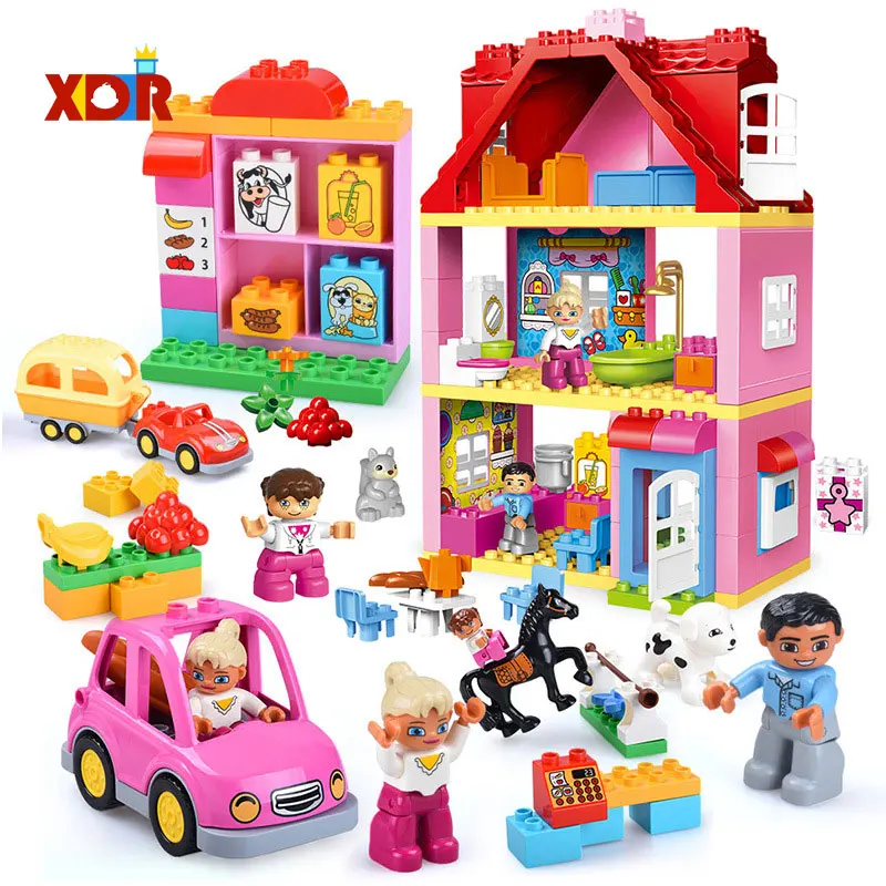Pink City Girls Princess Blocks DIY Fashion Figure House Friends Brick Big Particle Building Blocks Kids Toys Girl Gift
Pink City Girls Princess Blocks DIY Fashion Figure House Friends Brick Big Particle Building Blocks Kids Toys Girl Gift