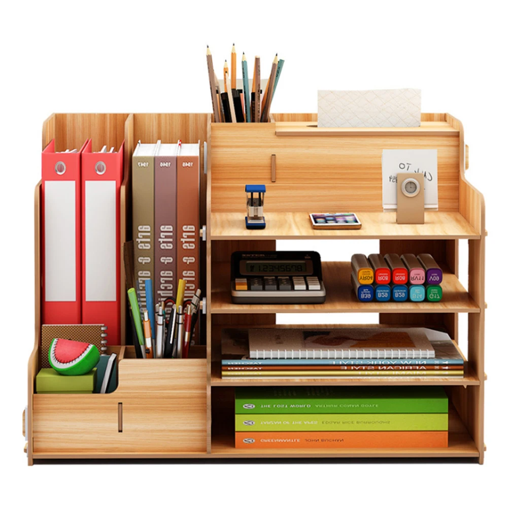 Multi-function Wooden Desktop Organizer Light Weight Office Supplies Books Holder Paper Extraction Storage Box
Multi-function Wooden Desktop Organizer Light Weight Office Supplies Books Holder Paper Extraction Storage Box