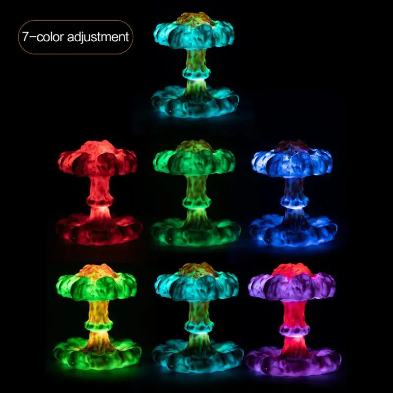 LED Night Light Creative 3D Nuclear Explosion Mushroom Cloud Seven-color Remote Control Dimming Eye Protection Desk Lamps
LED Night Light Creative 3D Nuclear Explosion Mushroom Cloud Seven-color Remote Control Dimming Eye Protection Desk Lamps