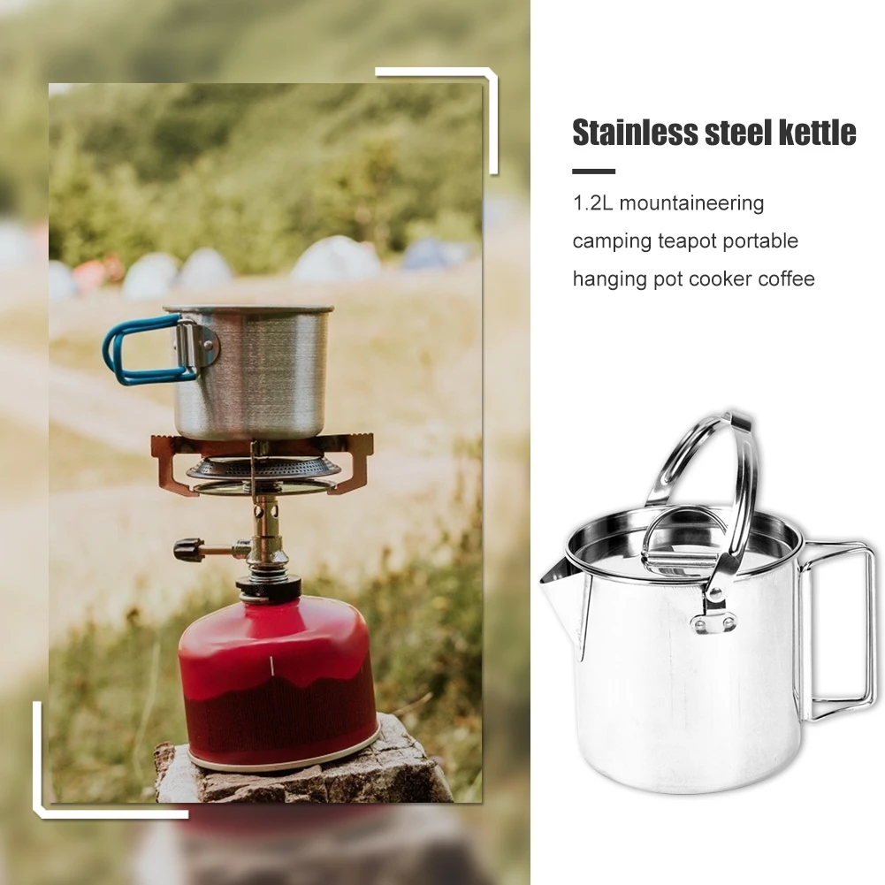 Backpacking Teapot Coffee Pot Hiking Cooking Kettle w/ 1.2L Outdoor Camping Lid Camping Portable Outdoor Elements
Backpacking Teapot Coffee Pot Hiking Cooking Kettle w/ 1.2L Outdoor Camping Lid Camping Portable Outdoor Elements