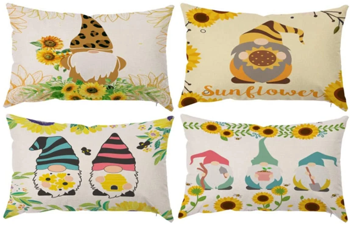 Gehydy Summer Pillow Covers Decorations Sunflower Gnome 2021 New Set of 4 18x18 inch Throw Pillowcase Cushion Covers Summer
Gehydy Summer Pillow Covers Decorations Sunflower Gnome 2021 New Set of 4 18x18 inch Throw Pillowcase Cushion Covers Summer