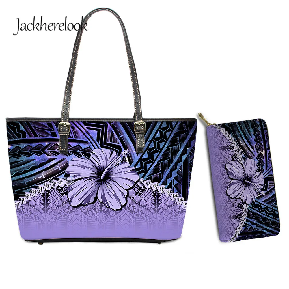 Jackherelook винтажная Мода 2 шт. сумка на плечо и кошельки женские фиолетовые Топы Гибискус цветы традиционное племя 2 шт. наборы Bolsa 
Jackherelook винтажная Мода 2 шт. сумка на плечо и кошельки женские фиолетовые Топы Гибискус цветы традиционное племя 2 шт. наборы Bolsa