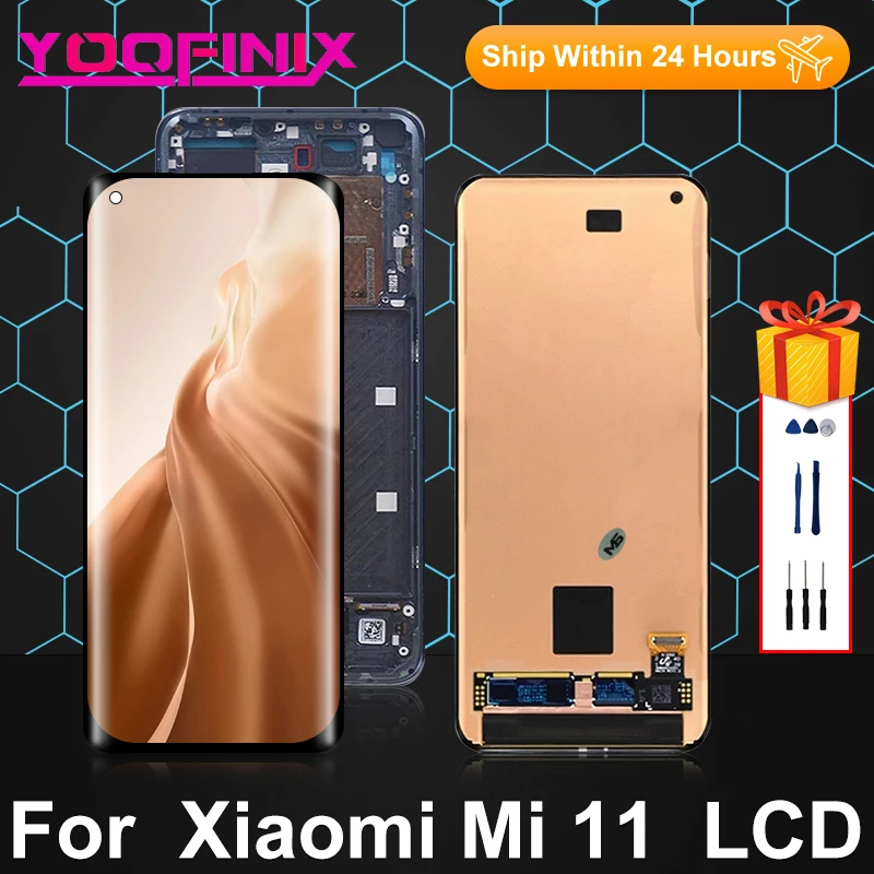 6.81" Original For Xiaomi Mi 11 Display Touch Screen Digitizer Replacement Parts For Mi 11 LCD Display M2011K2C M2011K2G AMOLED
6.81" Original For Xiaomi Mi 11 Display Touch Screen Digitizer Replacement Parts For Mi 11 LCD Display M2011K2C M2011K2G AMOLED