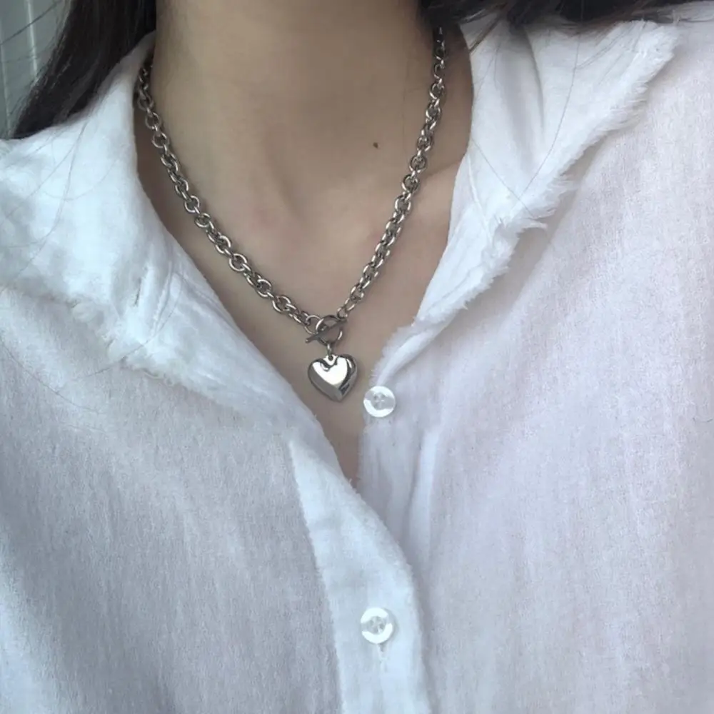 Punk Vintage Jewelry Necklace Women Ladies Choker Femme Necklaces Heart Silvery Chain Necklace Women Party Summer Necklaces Gift
Punk Vintage Jewelry Necklace Women Ladies Choker Femme Necklaces Heart Silvery Chain Necklace Women Party Summer Necklaces Gift