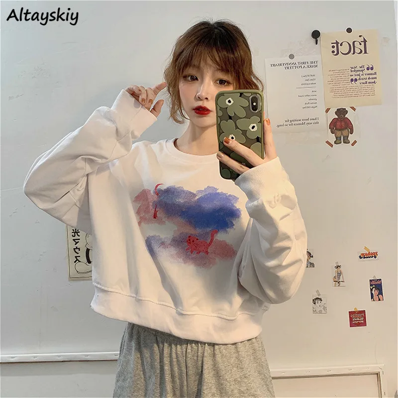 Обрезанные Hoddies женские повседневные Пуловеры с рисунком кота и круглым вырезом, осень 2020, женская одежда в Корейском стиле, универсальная С...
Обрезанные Hoddies женские повседневные Пуловеры с рисунком кота и круглым вырезом, осень 2020, женская одежда в Корейском стиле, универсальная С...