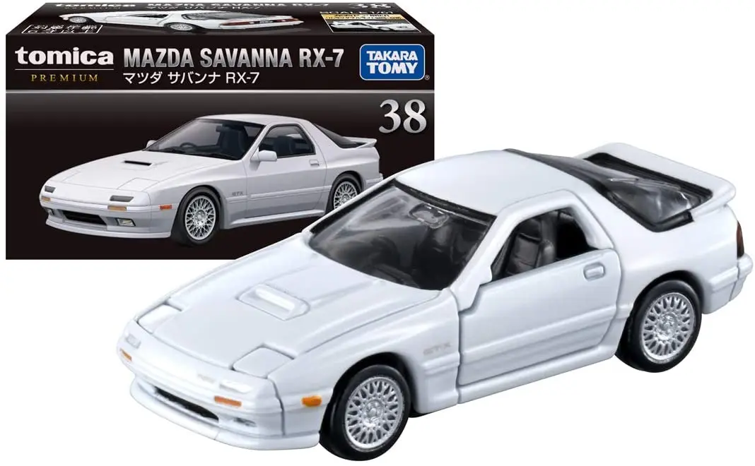 TOMY TOMICA 1/64 PREMIUM MAZDA SAVANNA RX-7 Black box NO:38 Initial D Takahashi Ryosuke door open Treasure alloy car model
TOMY TOMICA 1/64 PREMIUM MAZDA SAVANNA RX-7 Black box NO:38 Initial D Takahashi Ryosuke door open Treasure alloy car model
