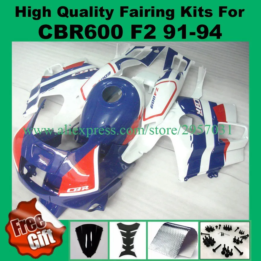 Free screws+gifts for HONDA CBR600F2 91 92 93 94 White Blue Red CBR600 F2 1991 1992 1993 1994 ABS Fairings set
Free screws+gifts for HONDA CBR600F2 91 92 93 94 White Blue Red CBR600 F2 1991 1992 1993 1994 ABS Fairings set