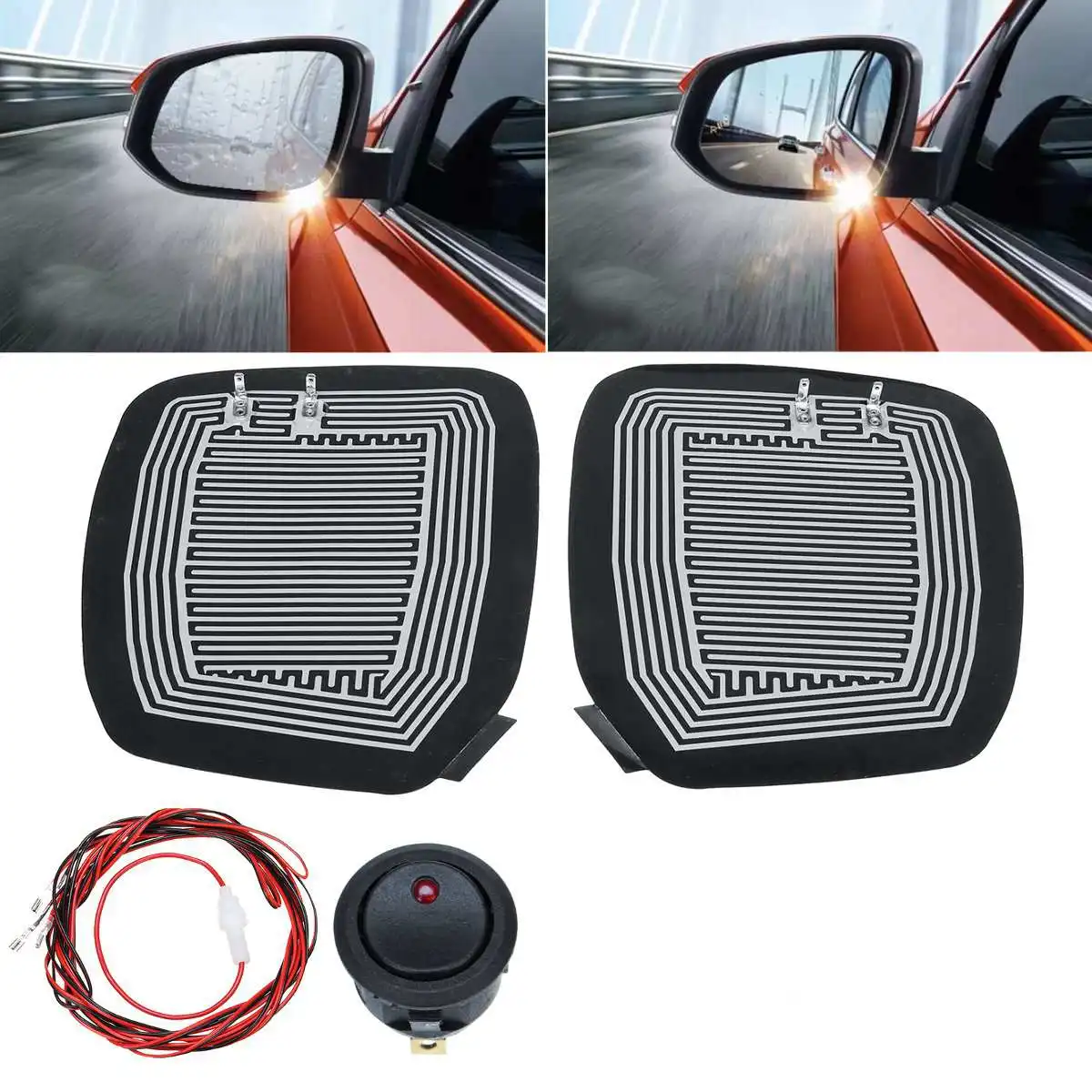 Fast Universal DC 12V Electric Rearview Car Mirror Glass Heated Heating Pad Mat Defoggers Quick Warm Heated Frost Ice Remove
Fast Universal DC 12V Electric Rearview Car Mirror Glass Heated Heating Pad Mat Defoggers Quick Warm Heated Frost Ice Remove