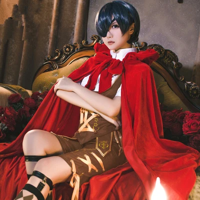 Костюм черного Батлера из аниме, костюм для косплея, небесно-фантастический маленький красный капюшон для верховой езды, милый детский кост...
Костюм черного Батлера из аниме, костюм для косплея, небесно-фантастический маленький красный капюшон для верховой езды, милый детский кост...