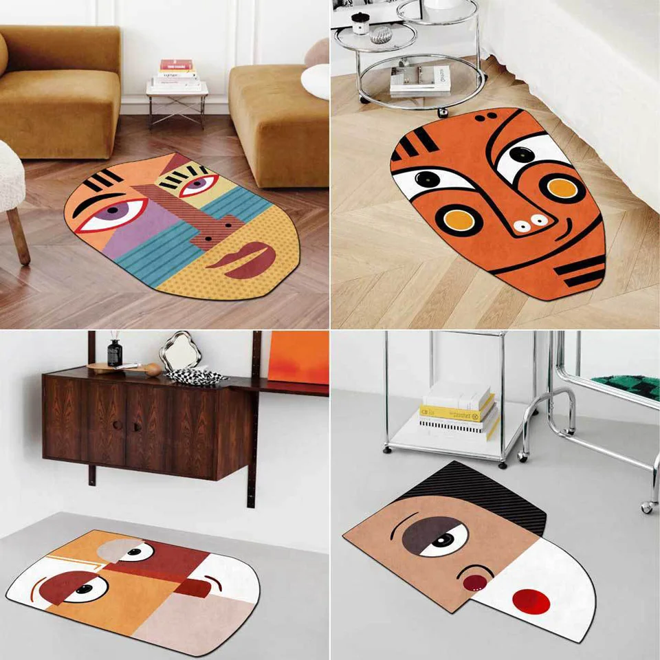 Carpet For Bedroom Irregular Indigenous Ethnic Style Human Face Pattern 3D Vintage Rug Living Room Sofa Floor Mat For Home Decor
Carpet For Bedroom Irregular Indigenous Ethnic Style Human Face Pattern 3D Vintage Rug Living Room Sofa Floor Mat For Home Decor