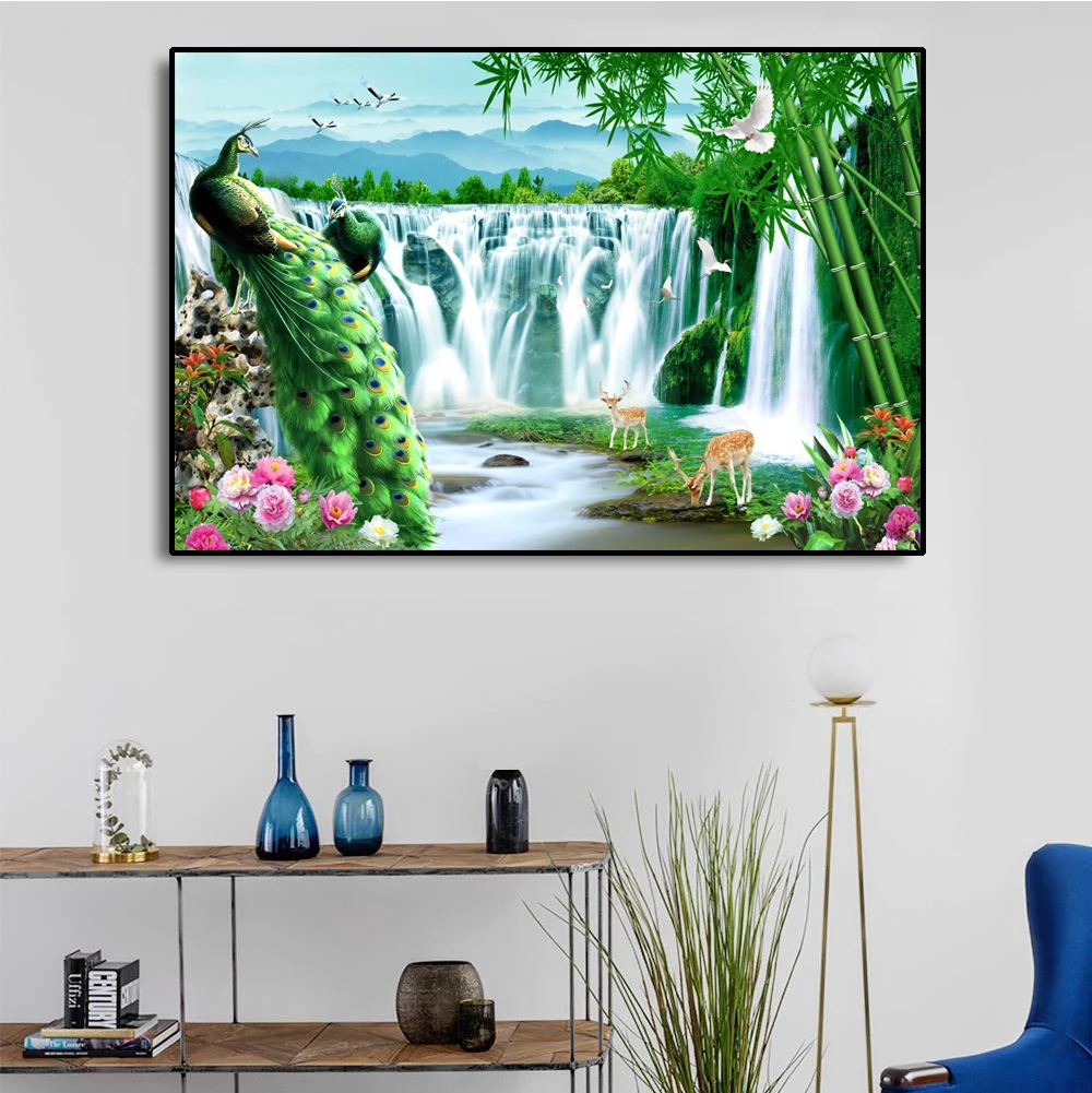 Peacock Flowers Landscape Poster Hanging Wall Art Chinese Flowers Abstract Painting Canvas Wall Painting Decoration Home Decor
Peacock Flowers Landscape Poster Hanging Wall Art Chinese Flowers Abstract Painting Canvas Wall Painting Decoration Home Decor