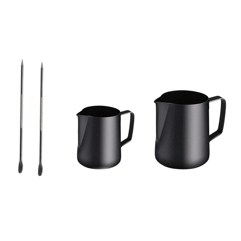 2 Pack Milk Frothing Pitcher,Steaming Pitcher with Decorating Pen,Coffee Cappuccino Latte Art Milk Frother(12OZ&20OZ)
2 Pack Milk Frothing Pitcher,Steaming Pitcher with Decorating Pen,Coffee Cappuccino Latte Art Milk Frother(12OZ&20OZ)