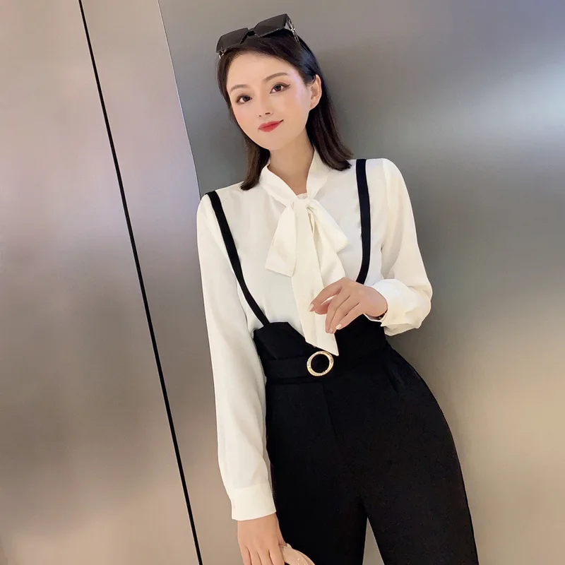 2021 early spring new style temperament fashion shirt suit women's fashion shirt casual wide leg suspender pants two piece set
2021 early spring new style temperament fashion shirt suit women's fashion shirt casual wide leg suspender pants two piece set