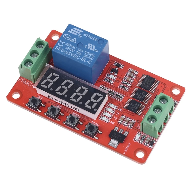 FRM01 DC 5/12/24V 1 Channel Relay Module Loop Delay Timer Switch Self-Locking Timing Board
FRM01 DC 5/12/24V 1 Channel Relay Module Loop Delay Timer Switch Self-Locking Timing Board