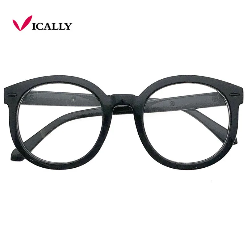 Модные прозрачные круглые очки прозрачная оправа женские от близорукости