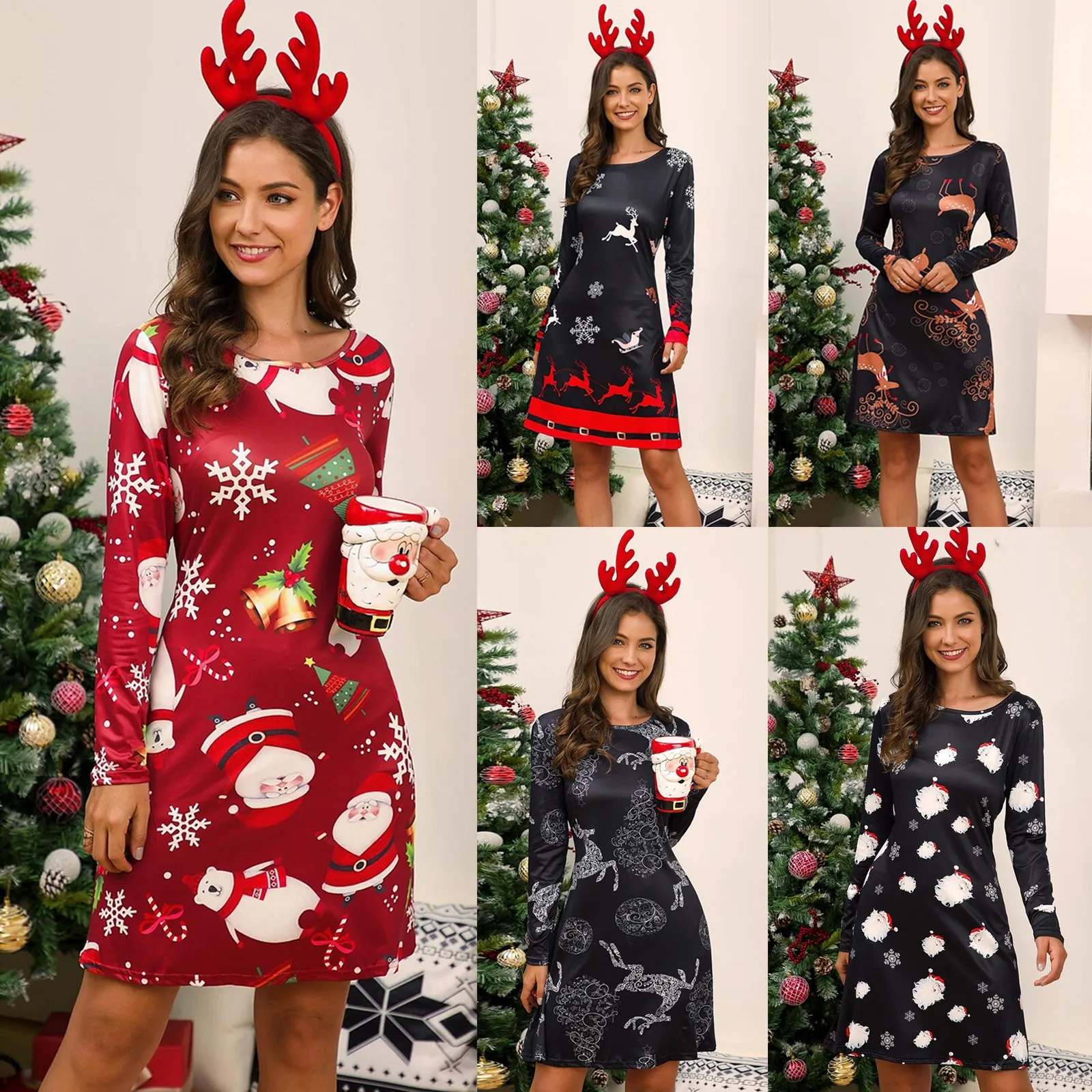 3xl Christmas Women Dresses 2021 Autumn Winter Long Sleeve O Neck Christmas Deer Snowman Print Long Sleeve Dress Xmas Dress
3xl Christmas Women Dresses 2021 Autumn Winter Long Sleeve O Neck Christmas Deer Snowman Print Long Sleeve Dress Xmas Dress