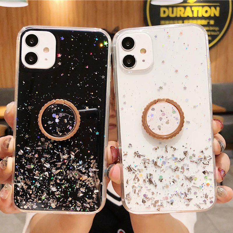 Clear Glitter Starry Sky Phone Case for IPhone 13 Pro Max 12 Mini 11 XR Xs SE 2020 7 8Plus Luxury Lace Ring Holder Mobile Covers
Clear Glitter Starry Sky Phone Case for IPhone 13 Pro Max 12 Mini 11 XR Xs SE 2020 7 8Plus Luxury Lace Ring Holder Mobile Covers